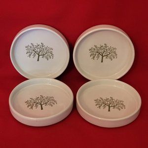Ceramic Coasters Tart Dish Olive Tree Set of 4